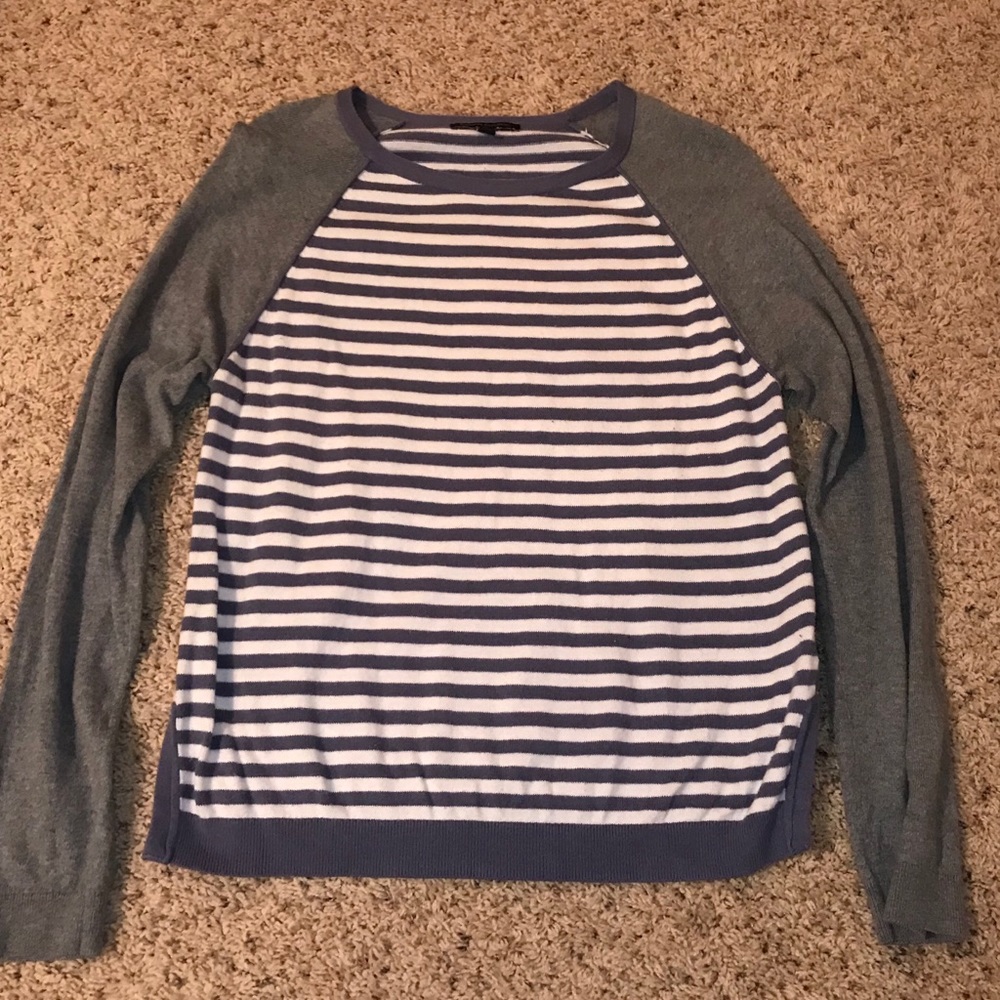 Banana Republic Striped Crew Neck Sweater.